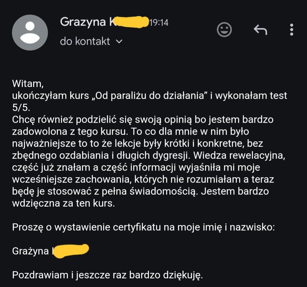 Opinia klienta 11