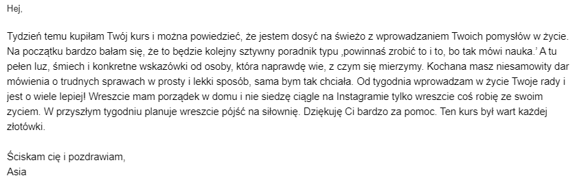 Opinia klienta 8